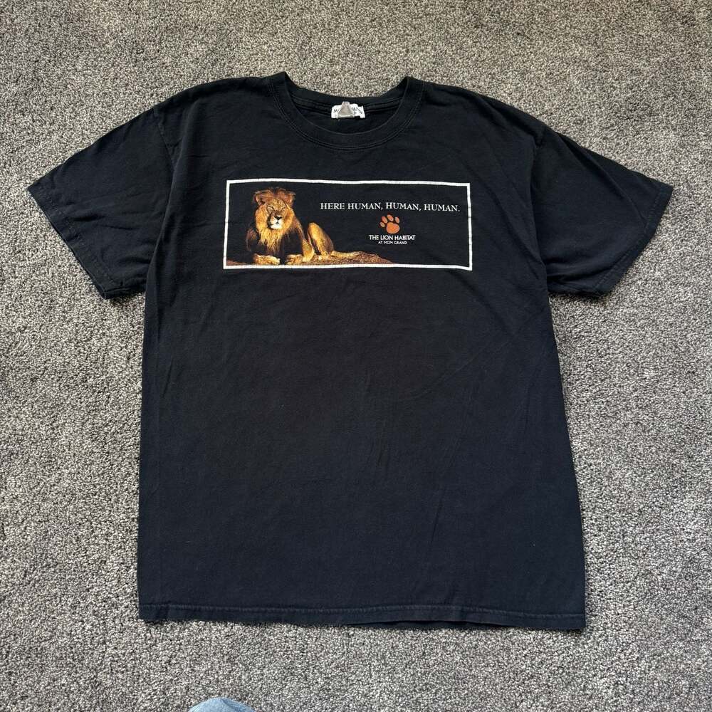 Vintage MGM Grand The Lion Habitat "Here Human, Human, Human" T-Shirt